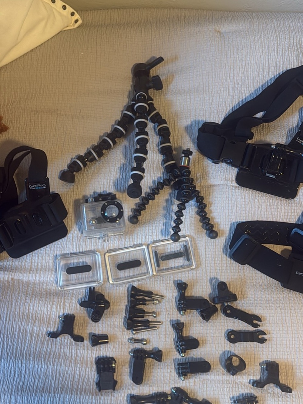 GoPro-Compatible Black Action Camera Mounts & Tripod Accessory Kit